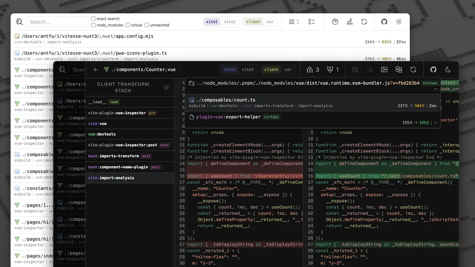 vite-plugin-inspect screenshot